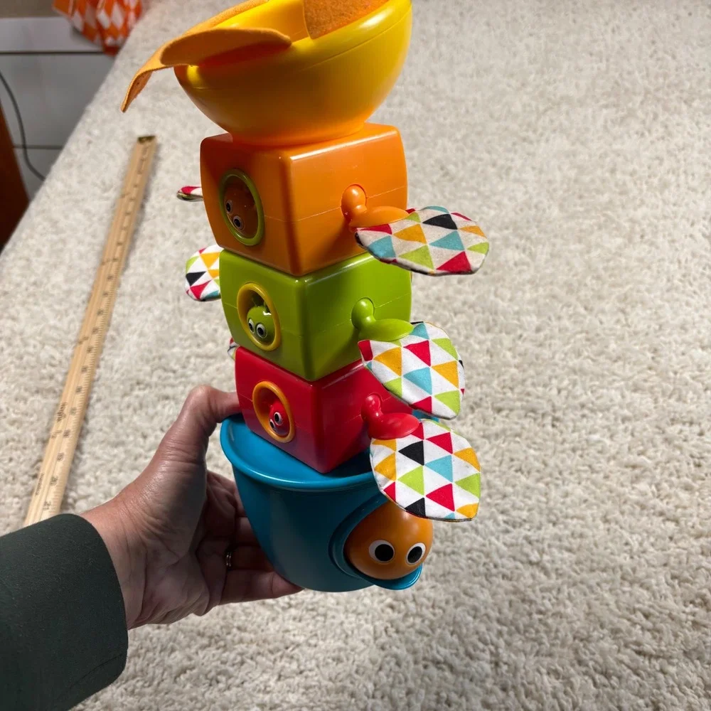 Yookidoo Baby Developmental Stacking Toy Crawl‎ Play Bug Turtle Sounds Motion